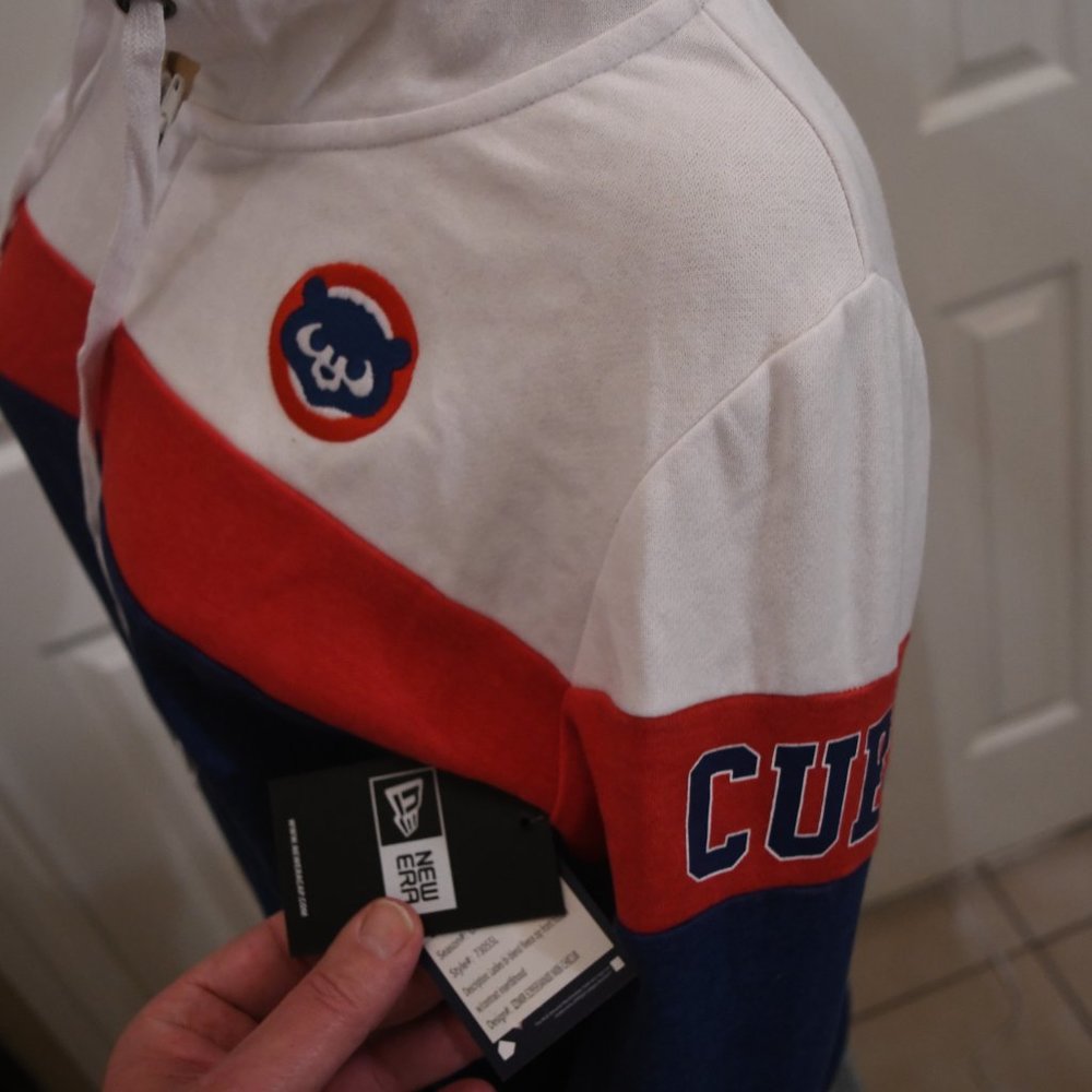 Chicago Cubs New Era Women’s Size Sm Bi Blend Fleece Full-Zip Hoodie New w Tags - Picture 5 of 7